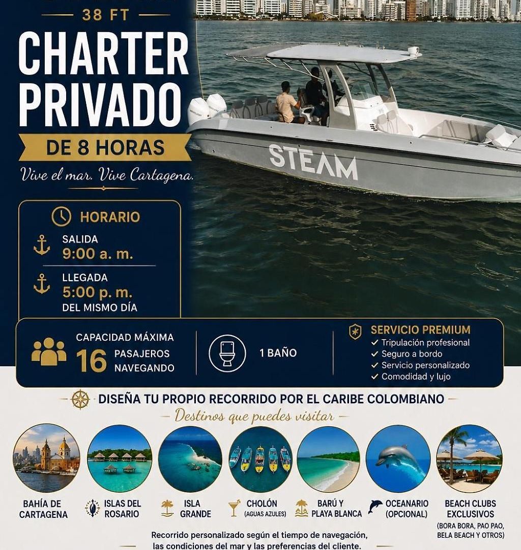 Hotel en barco Lancha De Lujo 38ft *